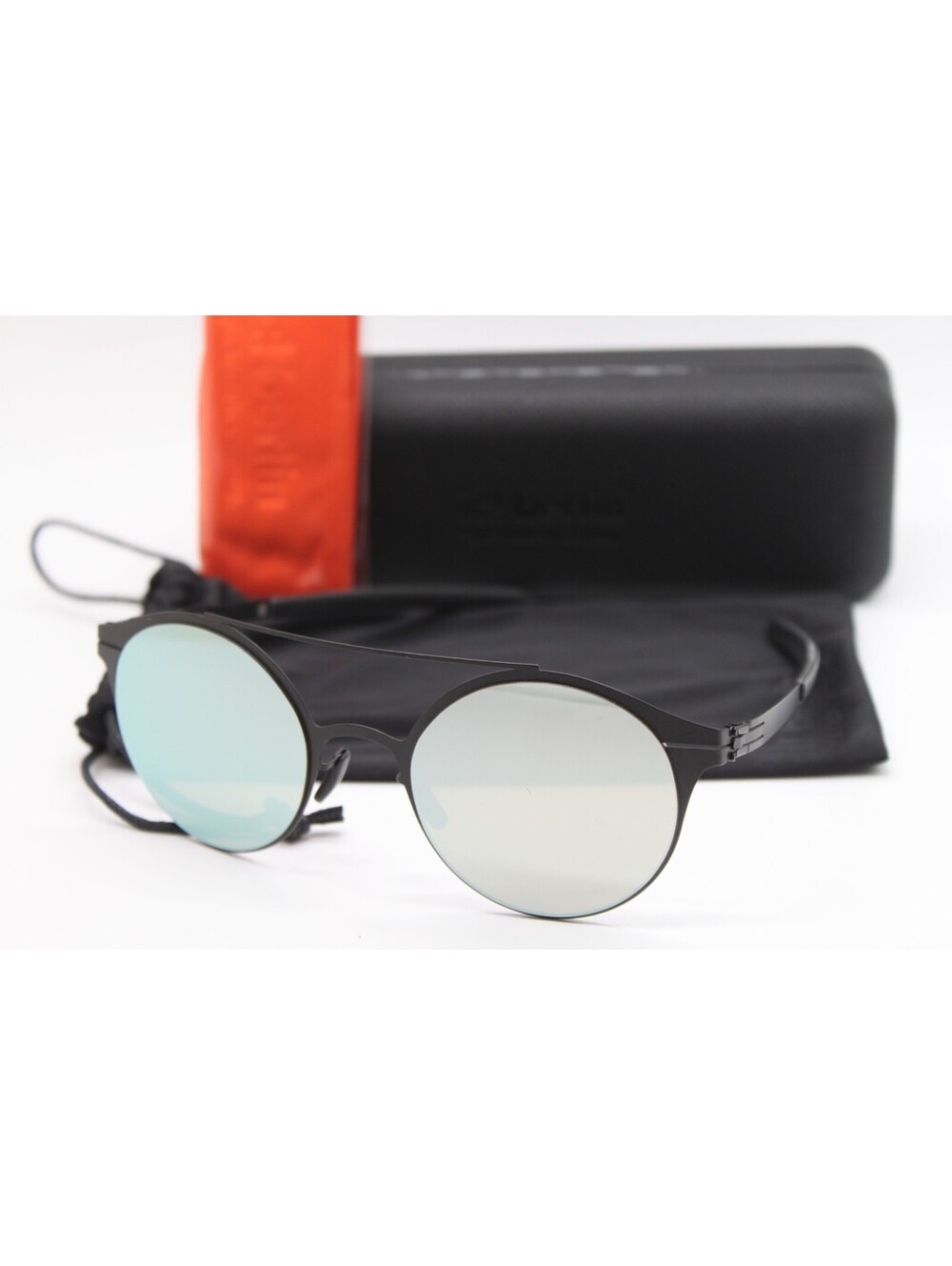 NEW IC! BERLIN MODEL BLANCA F. BLACK AUTHENTIC SUNGLASSES W/CASE 51-23